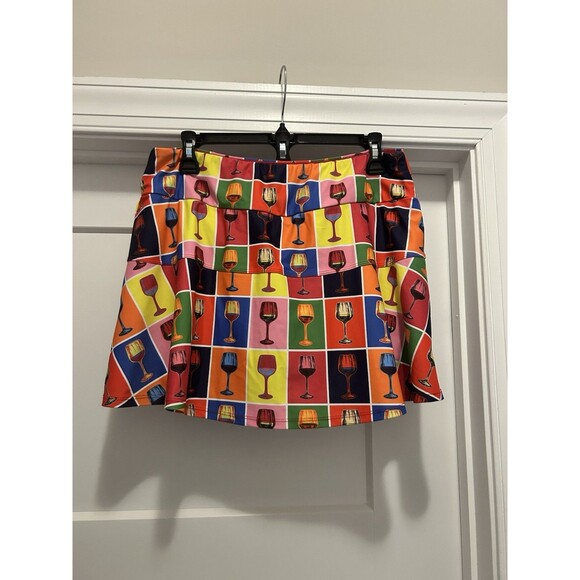Queen Of The Court Wineglass Tennis/pickleball Skort Small - Picture 5 of 5